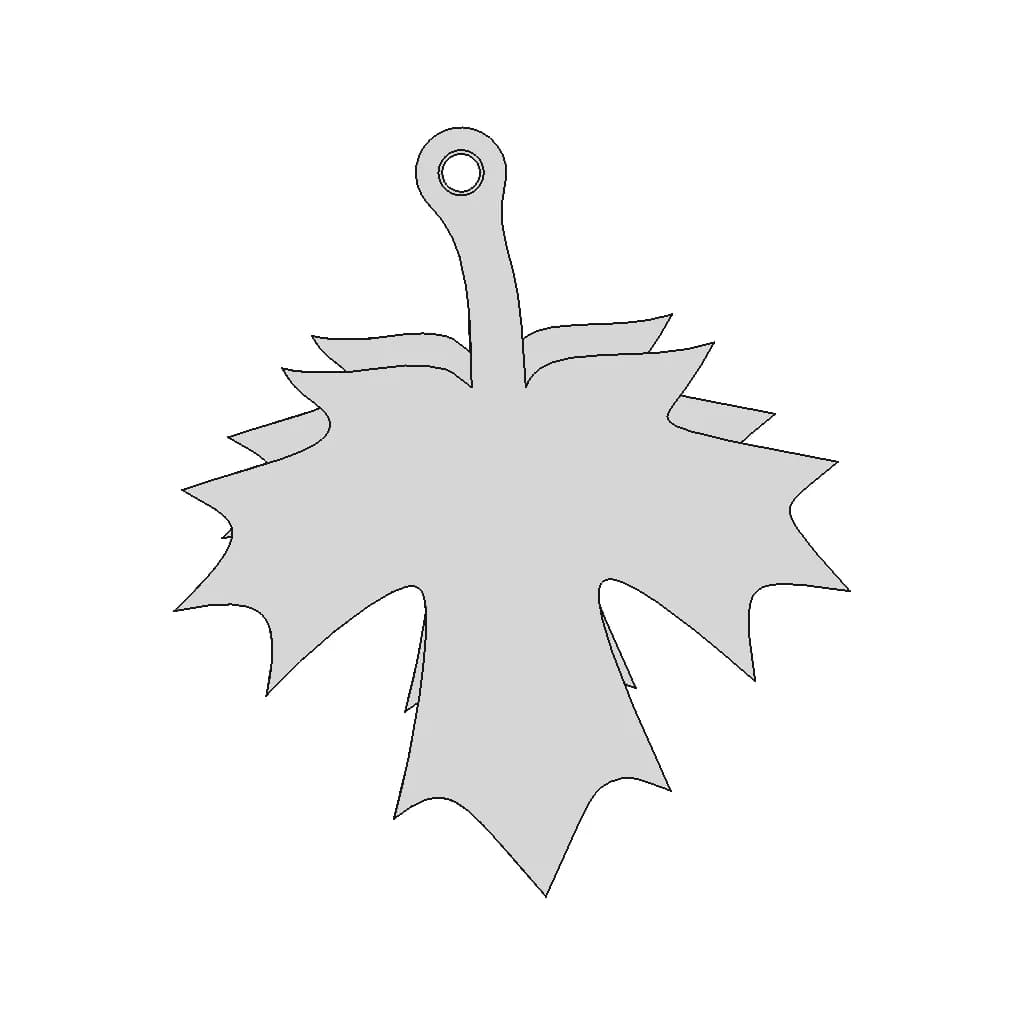 Maple Leaf Earrings - Standard Mechanical Component_270_0_degree_snapshot
