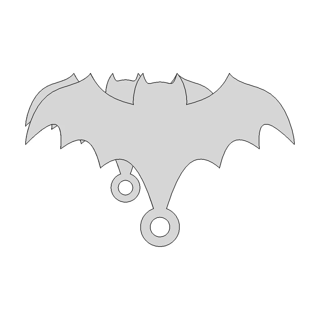 Bat Earrings | High-Quality CAD Model_270_0_degree_snapshot