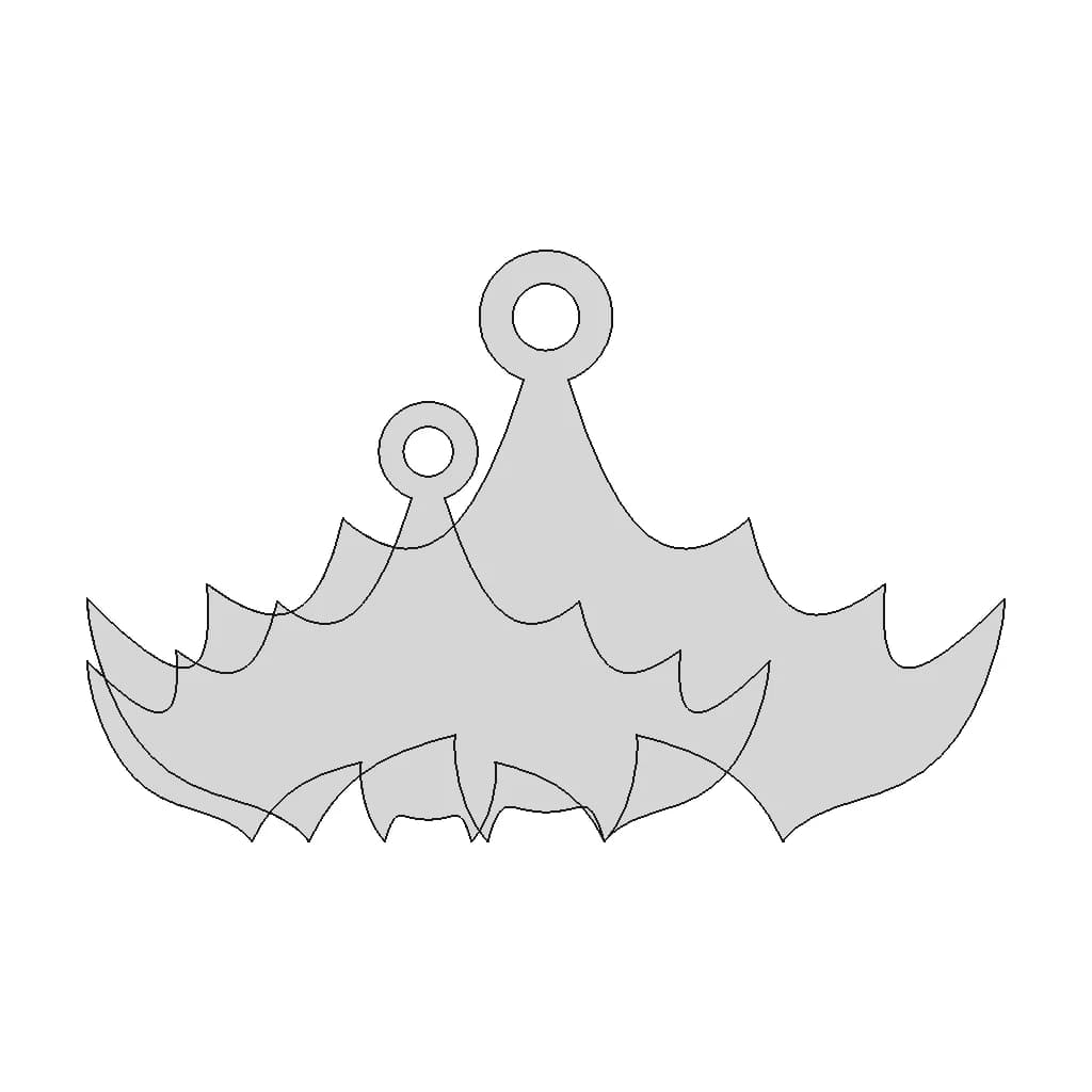 Bat Earrings | High-Quality CAD Model_90_0_degree_snapshot