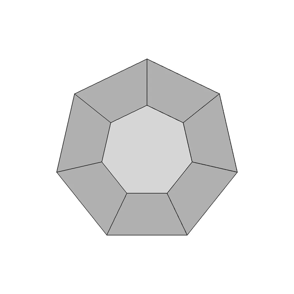 #19 Diamond 7 Sides | Fusion 360 | Pistacchio Graphic - Standard Mechanical Component_0_0_degree_snapshot