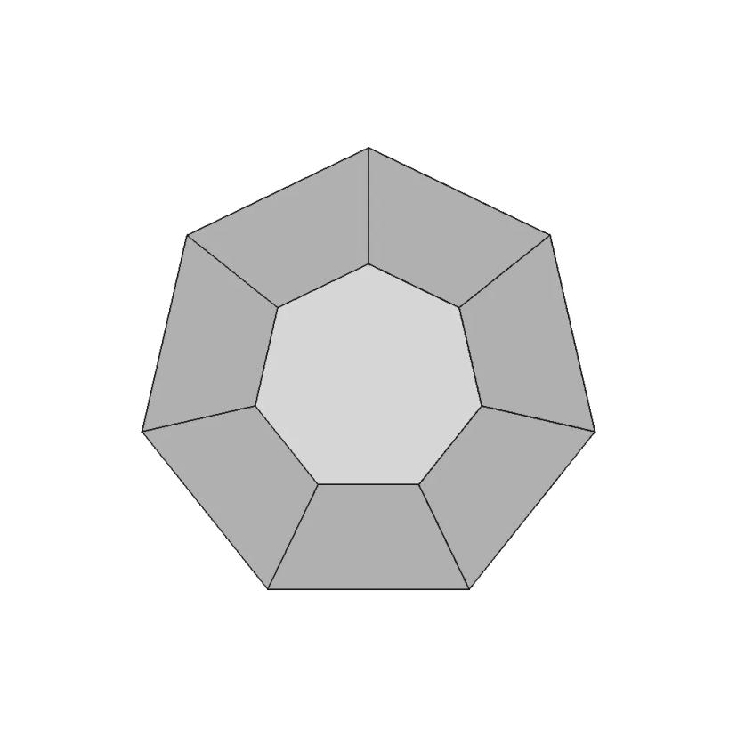 #19 Diamond 7 Sides | Fusion 360 | Pistacchio Graphic - Standard Mechanical Component