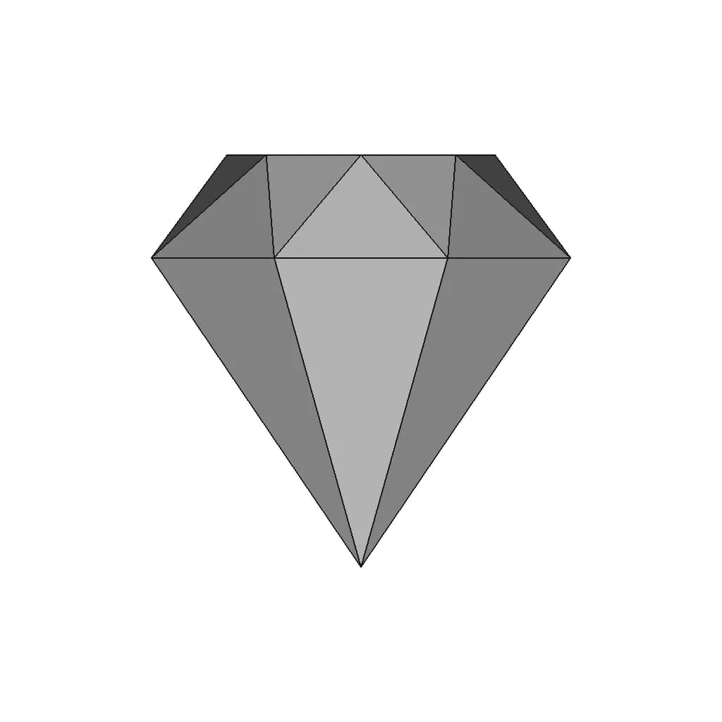 Diamond | High-Quality CAD Model_270_0_degree_snapshot