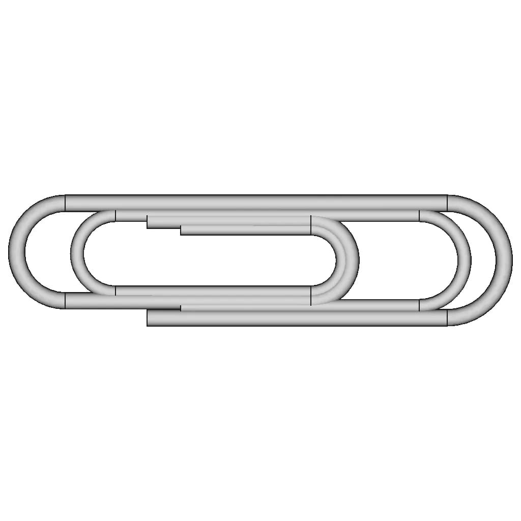Paper Clip | High-Quality CAD Model_0_0_degree_snapshot