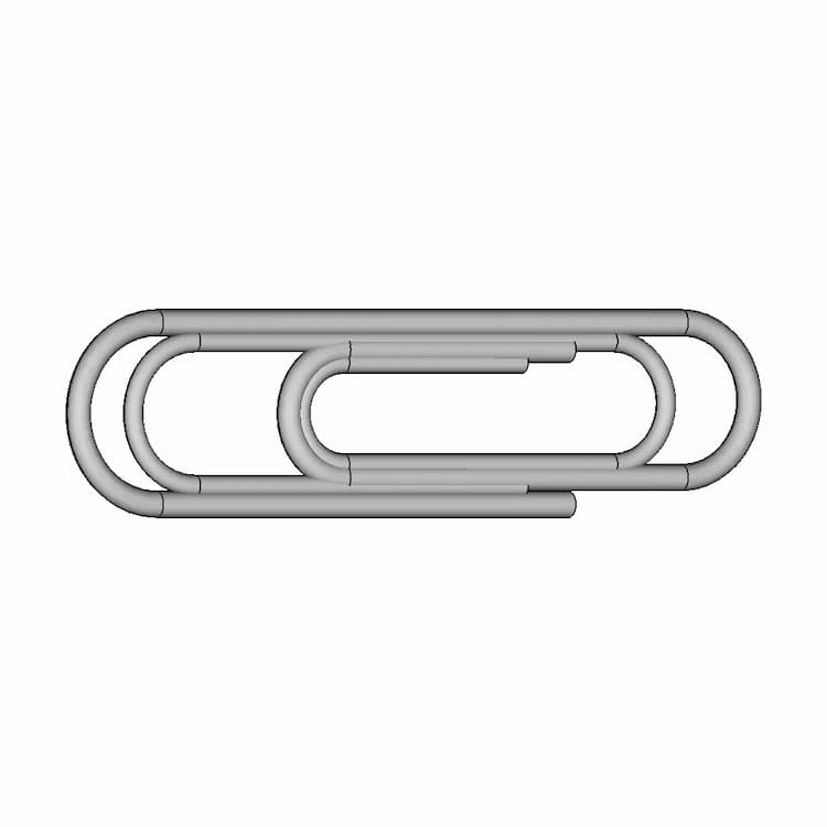 Paper Clip | High-Quality CAD Model