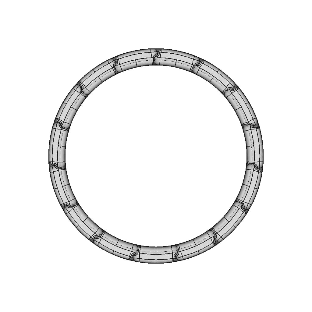 Solidworks: Chain Bracelet (1) - Standard Mechanical Component_270_0_degree_snapshot