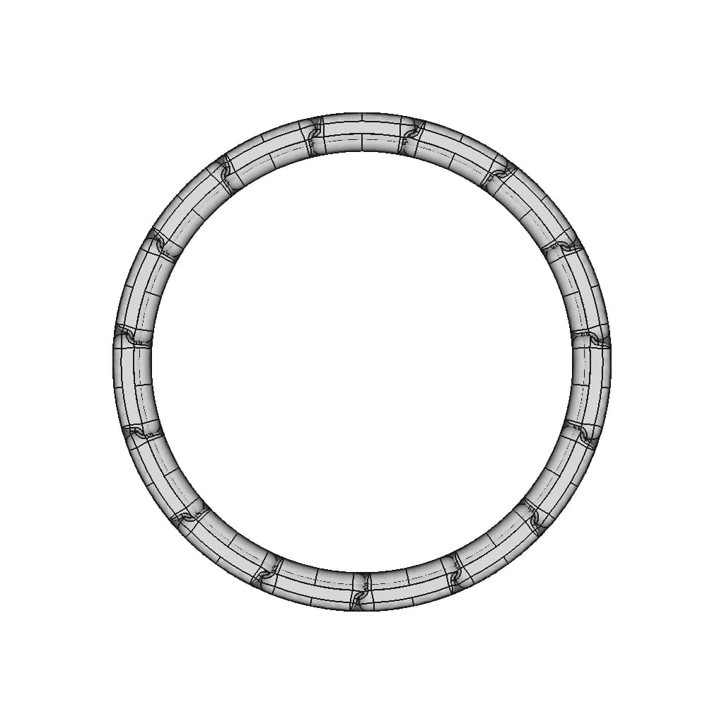 Solidworks: Chain Bracelet (1) - Standard Mechanical Component_90_0_degree_snapshot