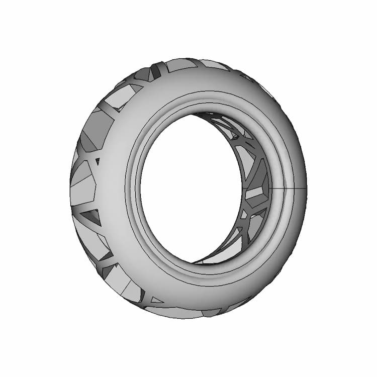 Voronoi Ring | High-Quality CAD Model