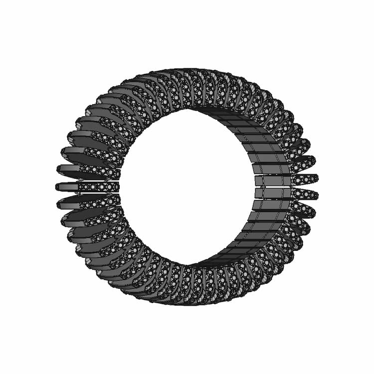 Diamond Bracelet | High-Quality CAD Model