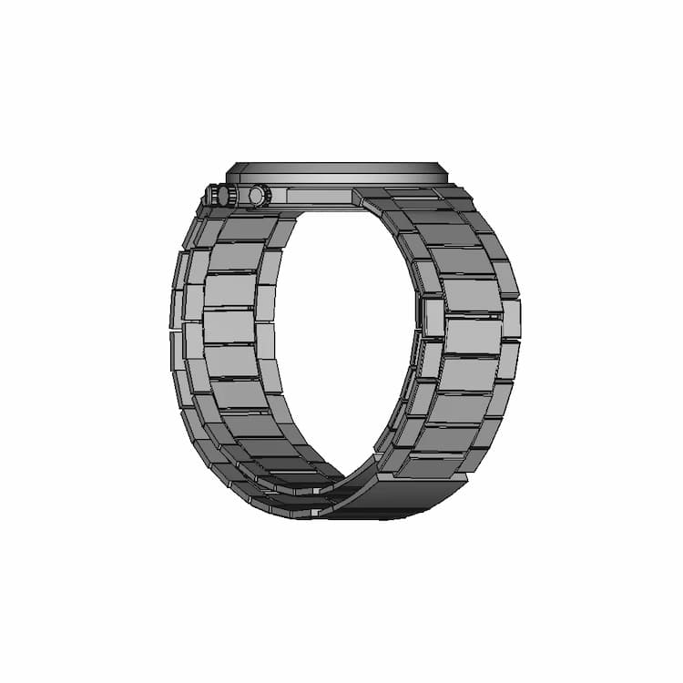 Wrist Watch - Downloadable CAD Representation