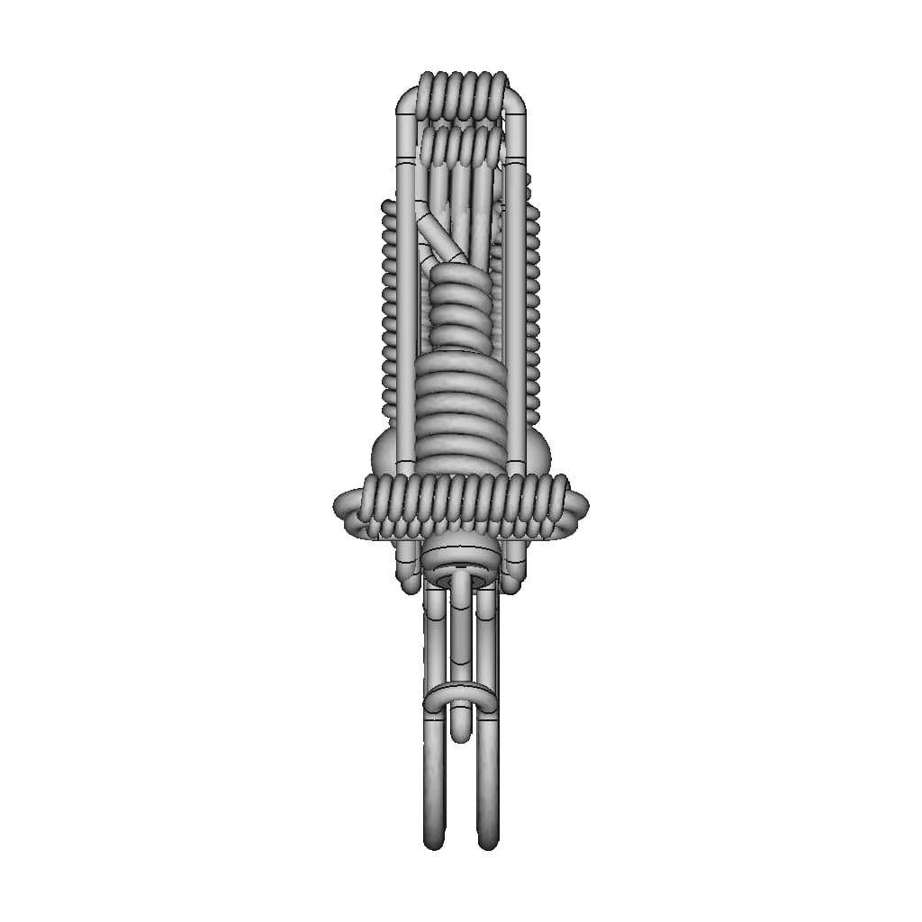 Wire Motorcycle Keychain Clip - Standard Mechanical Component_0_0_degree_snapshot