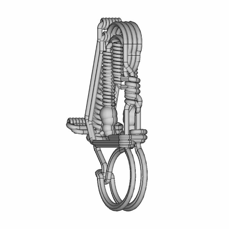 Wire Motorcycle Keychain Clip - Standard Mechanical Component