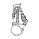 Wire Motorcycle Keychain Clip - Standard Mechanical Component_0_270_degree_snapshot