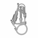 Wire Motorcycle Keychain Clip - Standard Mechanical Component_0_90_degree_snapshot