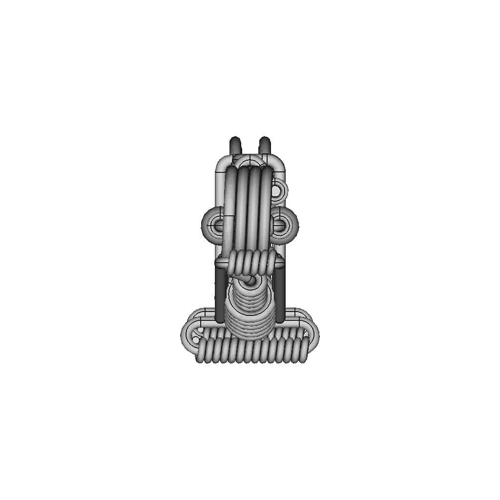 Wire Motorcycle Keychain Clip - Standard Mechanical Component_270_0_degree_snapshot