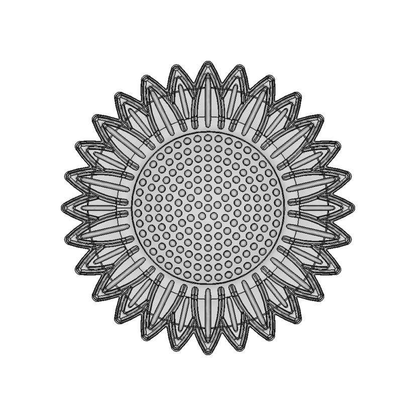 Sun Flower Sheet Metal Part | 3D Engineering Design File