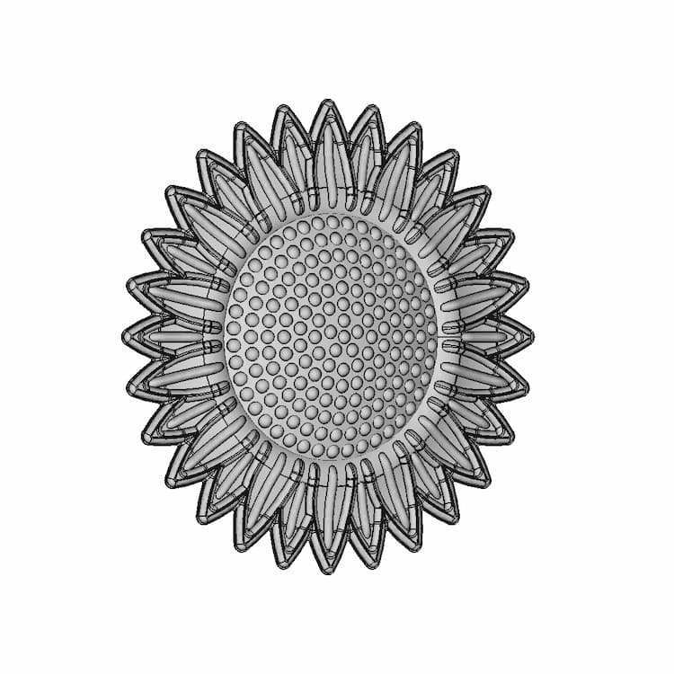 Sun Flower Sheet Metal Part | 3D Engineering Design File