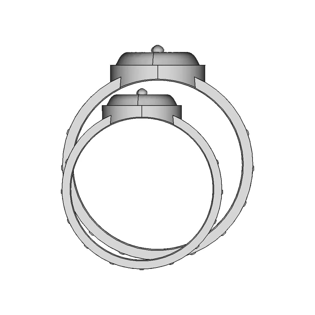 Golden Ring (Pure Ghanaian Gold Ring Sample) - Standard Mechanical Component_90_0_degree_snapshot