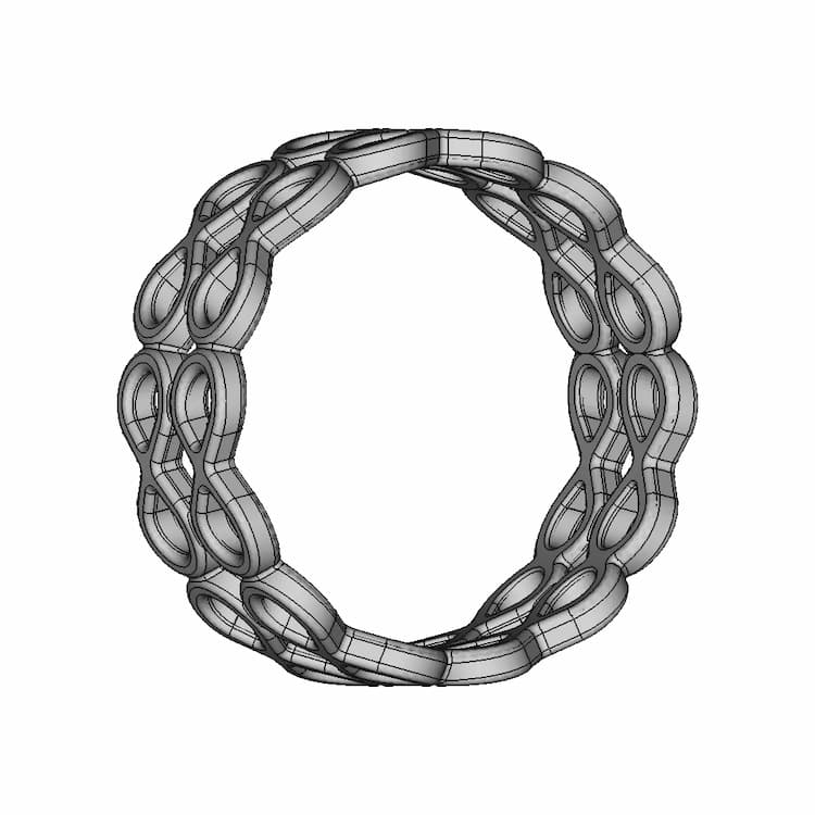 Double Infinity Rings | High-Quality CAD Model