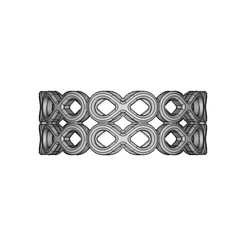 Double Infinity Rings | High-Quality CAD Model_270_0_degree_snapshot