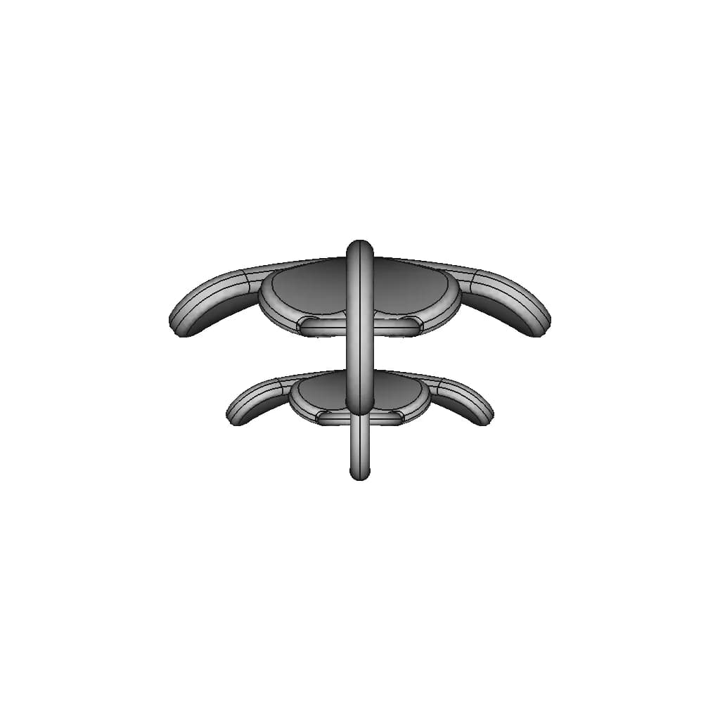 Cloverleaf Pendant For Necklaces | 3D Engineering Design File_0_90_degree_snapshot