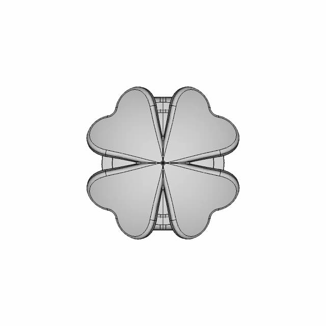 Cloverleaf Stud Earring | High-Quality CAD Model
