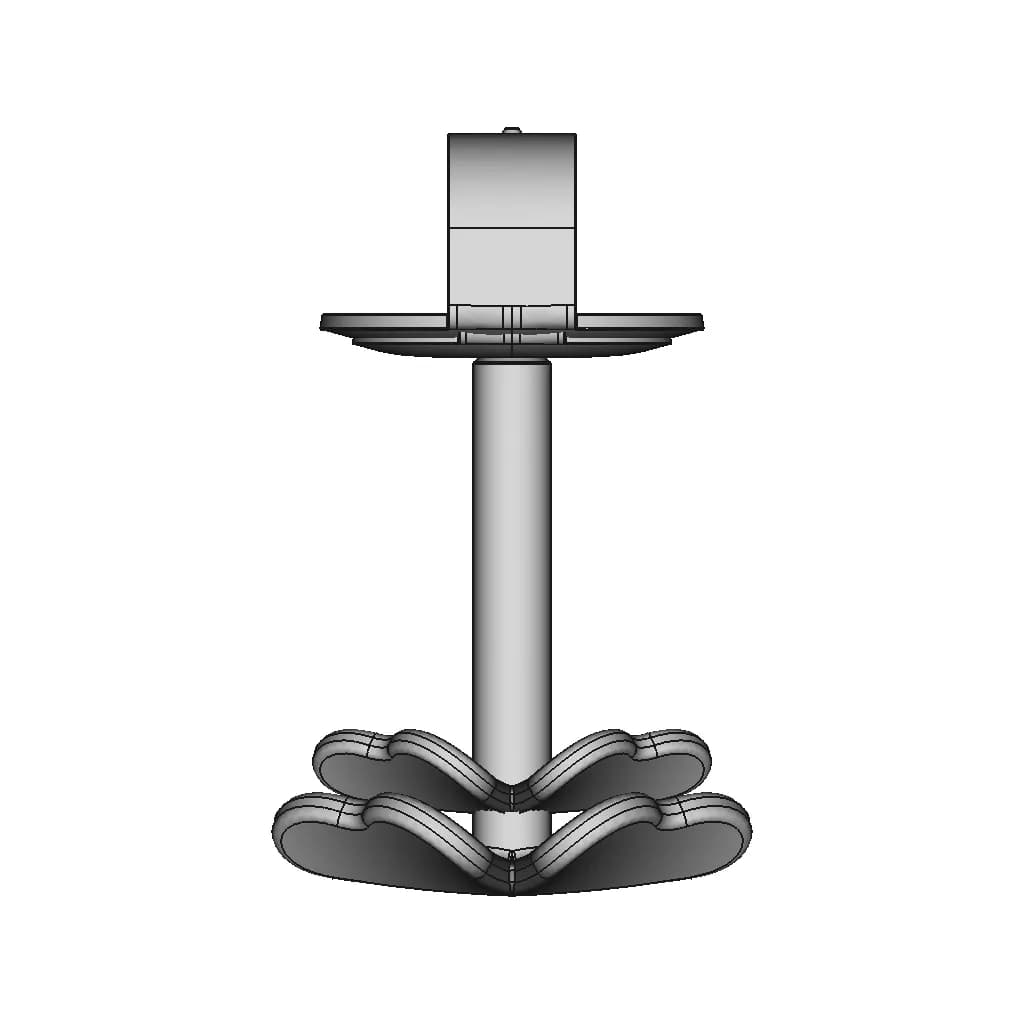 Cloverleaf Stud Earring | High-Quality CAD Model_270_0_degree_snapshot
