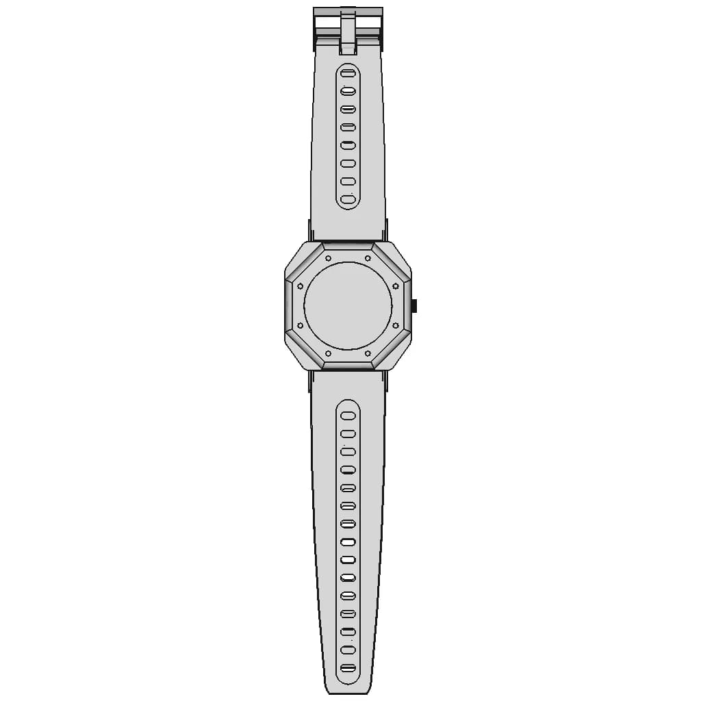 Mechanical Wristwatch - Standard Mechanical Component_270_0_degree_snapshot