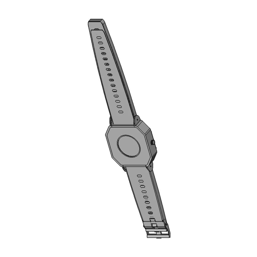 Mechanical Wristwatch - Standard Mechanical Component_60_30_degree_snapshot