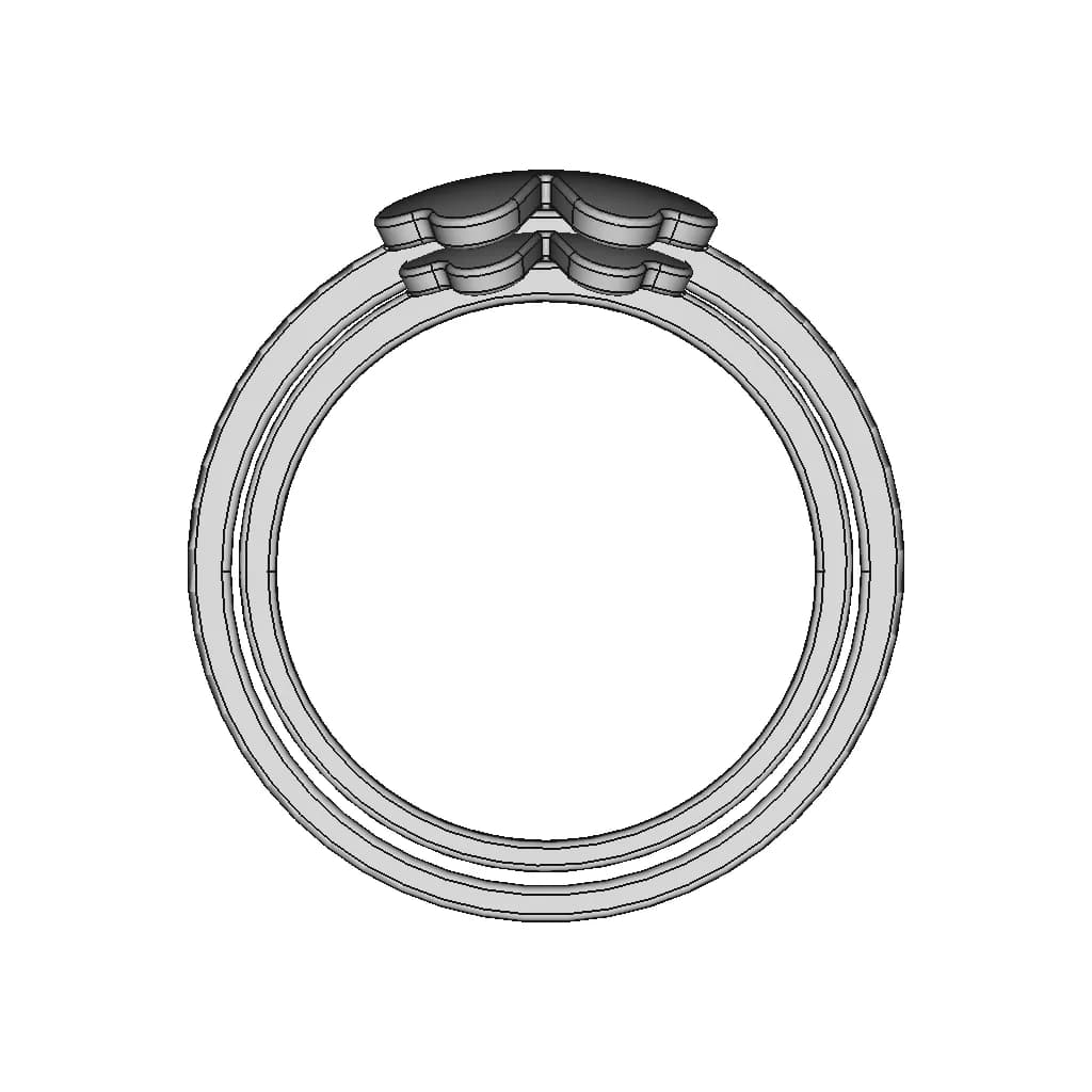 Cloverleaf Ring - Downloadable CAD Representation_0_0_degree_snapshot