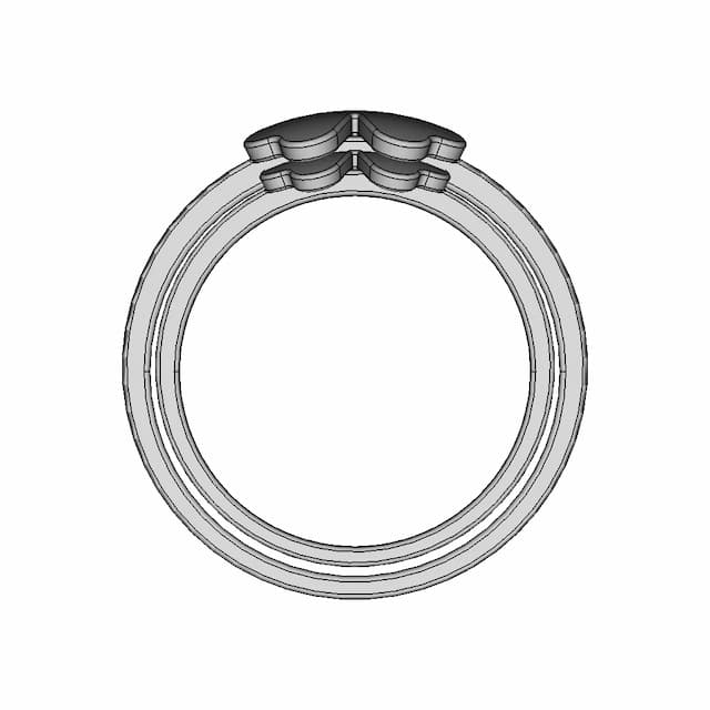 Cloverleaf Ring - Downloadable CAD Representation