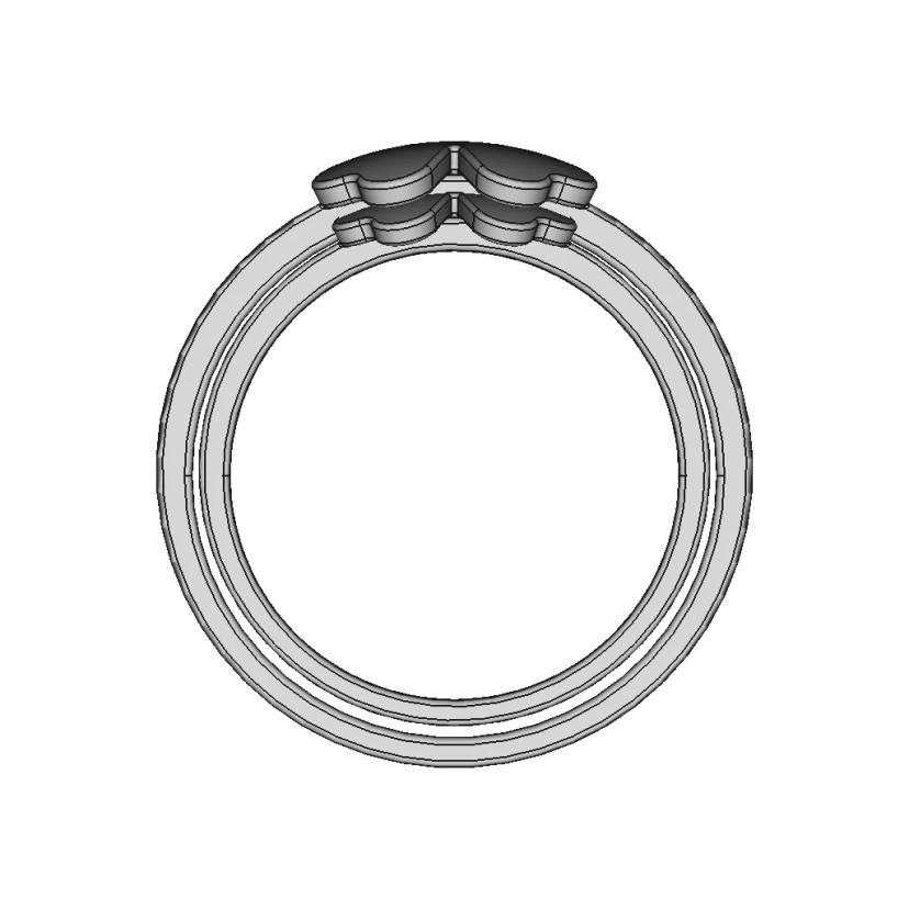 Cloverleaf Ring - Downloadable CAD Representation