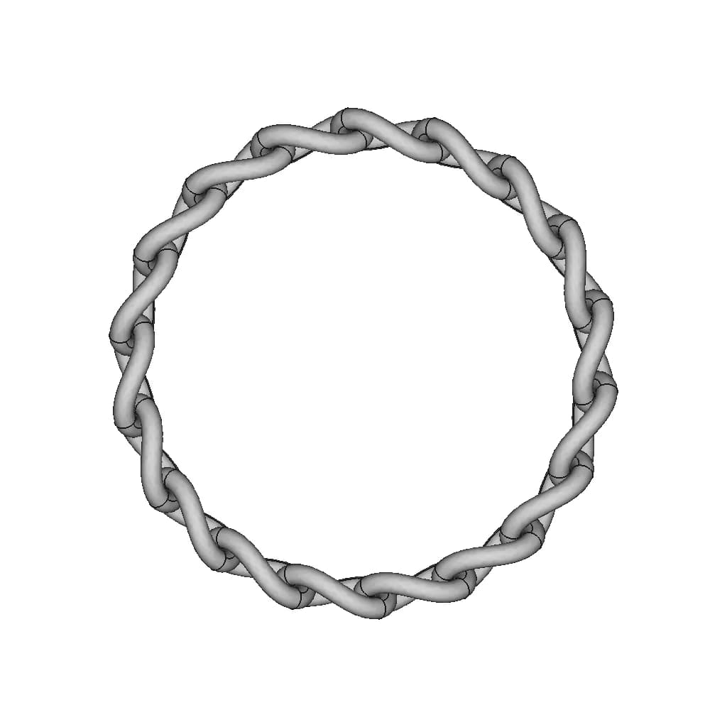 Gold Chain | 3D Engineering Design File_0_0_degree_snapshot