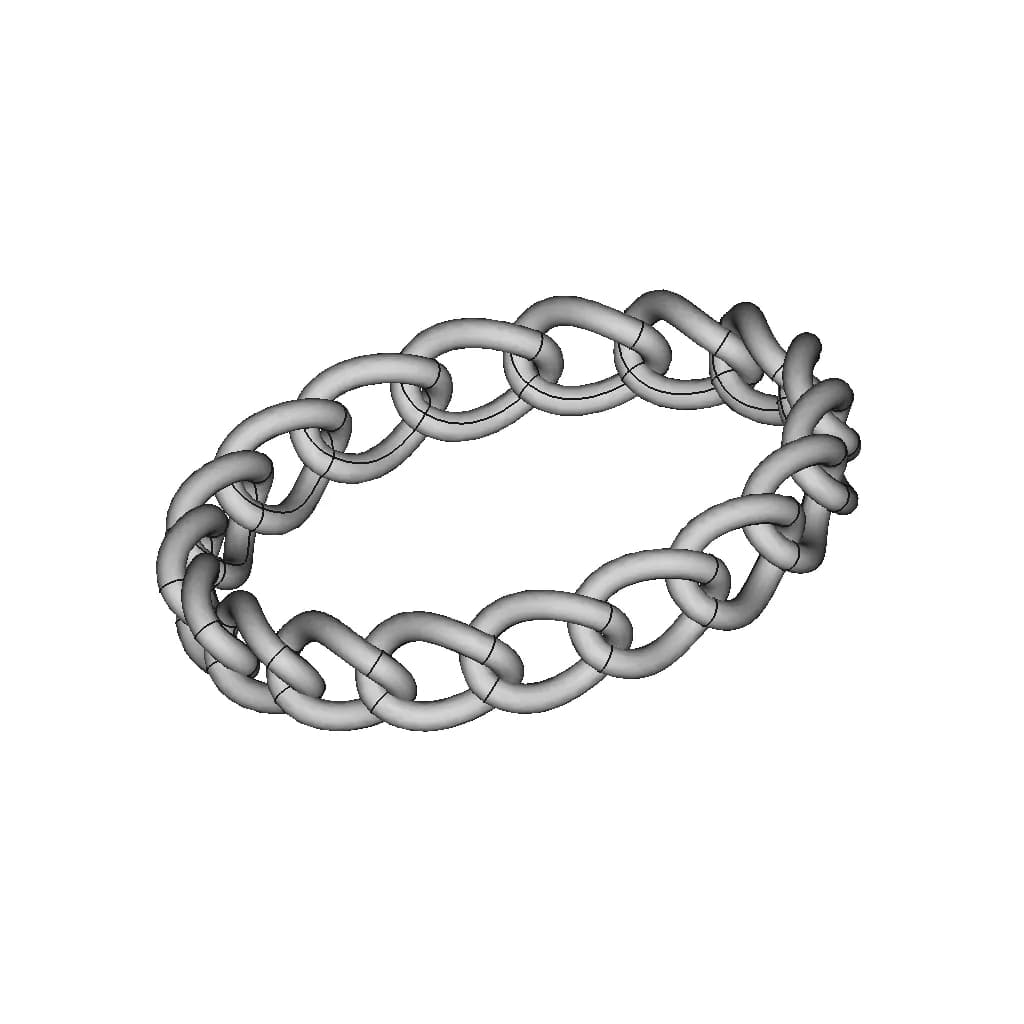 Gold Chain | 3D Engineering Design File_60_30_degree_snapshot