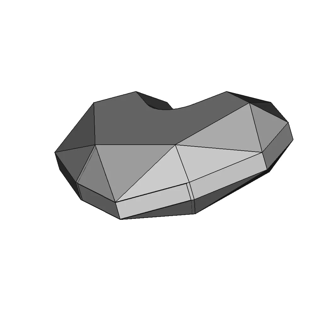 Heart Stone | High-Quality CAD Model_60_30_degree_snapshot
