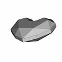Heart Stone | High-Quality CAD Model_60_30_degree_snapshot