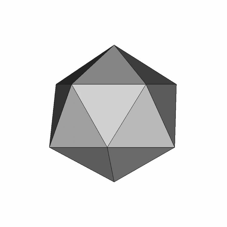 Icosahedron_20 Sided Dice - Standard Mechanical Component