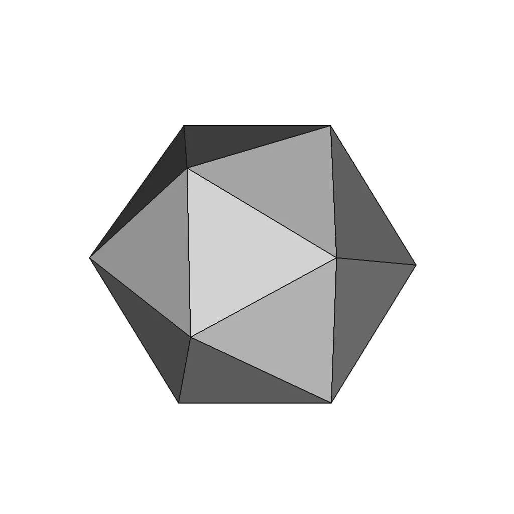 Icosahedron_20 Sided Dice - Standard Mechanical Component_60_30_degree_snapshot