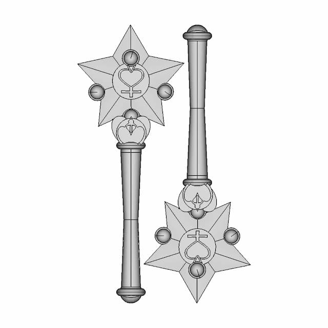 Sailor Mercury Wand | 3D Engineering Design File
