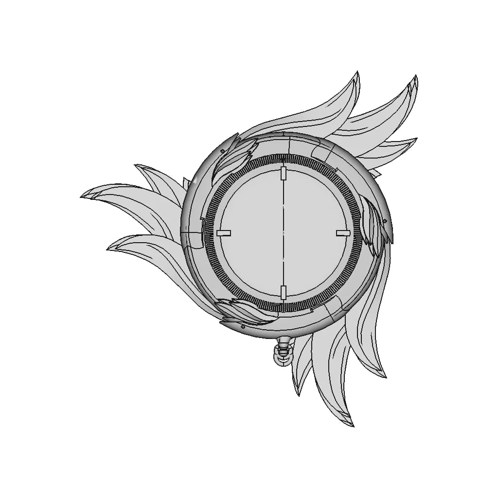 Elenium Type 95 Pocket Watch Case (V1.3.1) - Downloadable CAD Representation_90_0_degree_snapshot
