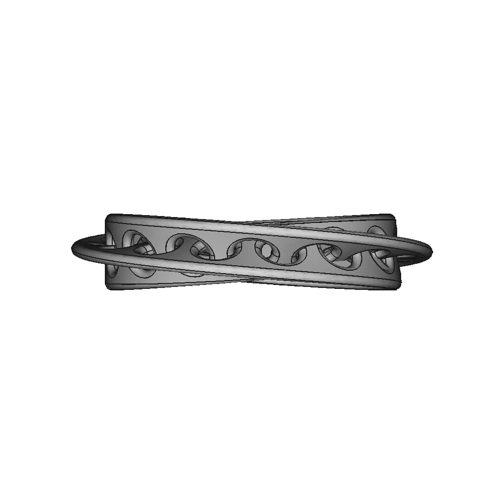 Solidworks: Interlocked Mobius Rings | High-Quality CAD Model_0_0_degree_snapshot