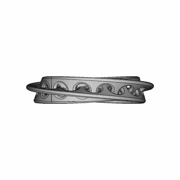 Solidworks: Interlocked Mobius Rings | High-Quality CAD Model
