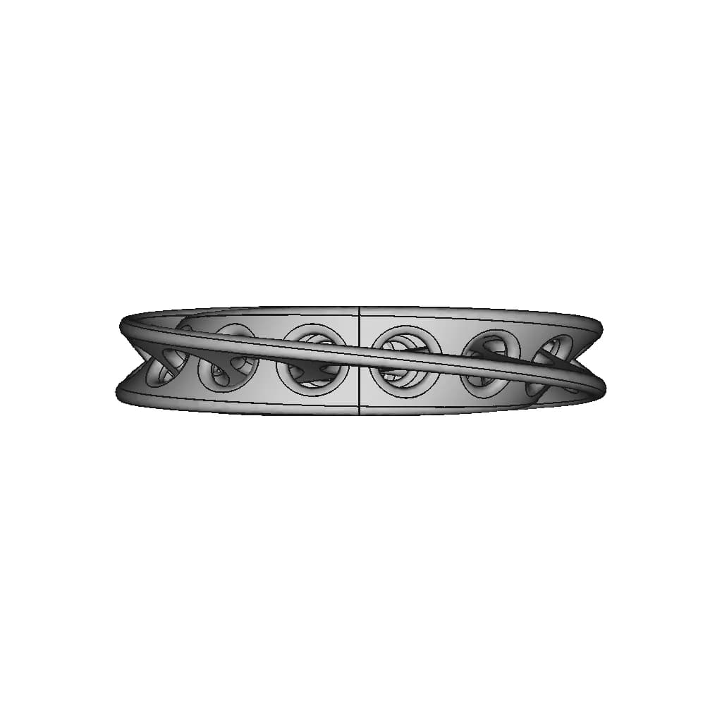 Solidworks: Interlocked Mobius Rings | High-Quality CAD Model_0_270_degree_snapshot
