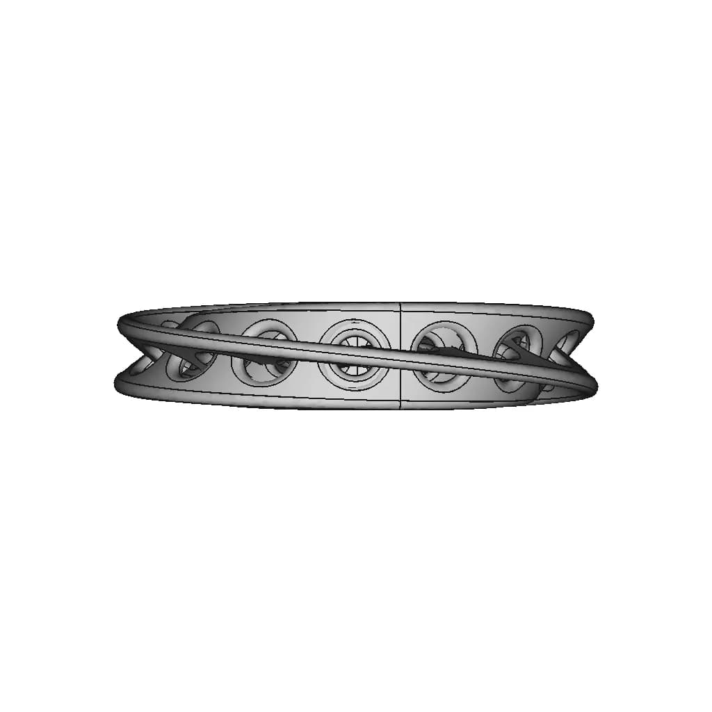 Solidworks: Interlocked Mobius Rings | High-Quality CAD Model_0_90_degree_snapshot