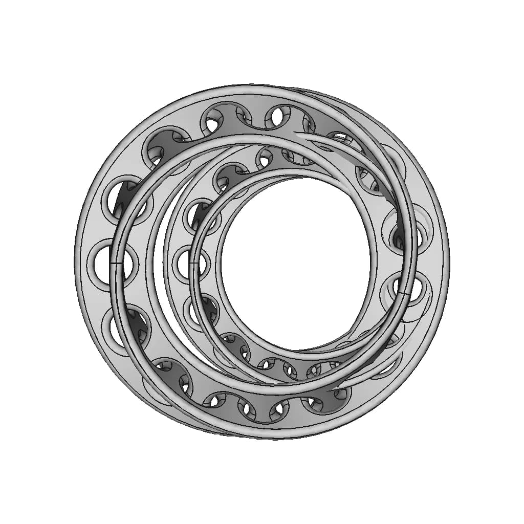 Solidworks: Interlocked Mobius Rings | High-Quality CAD Model_90_0_degree_snapshot