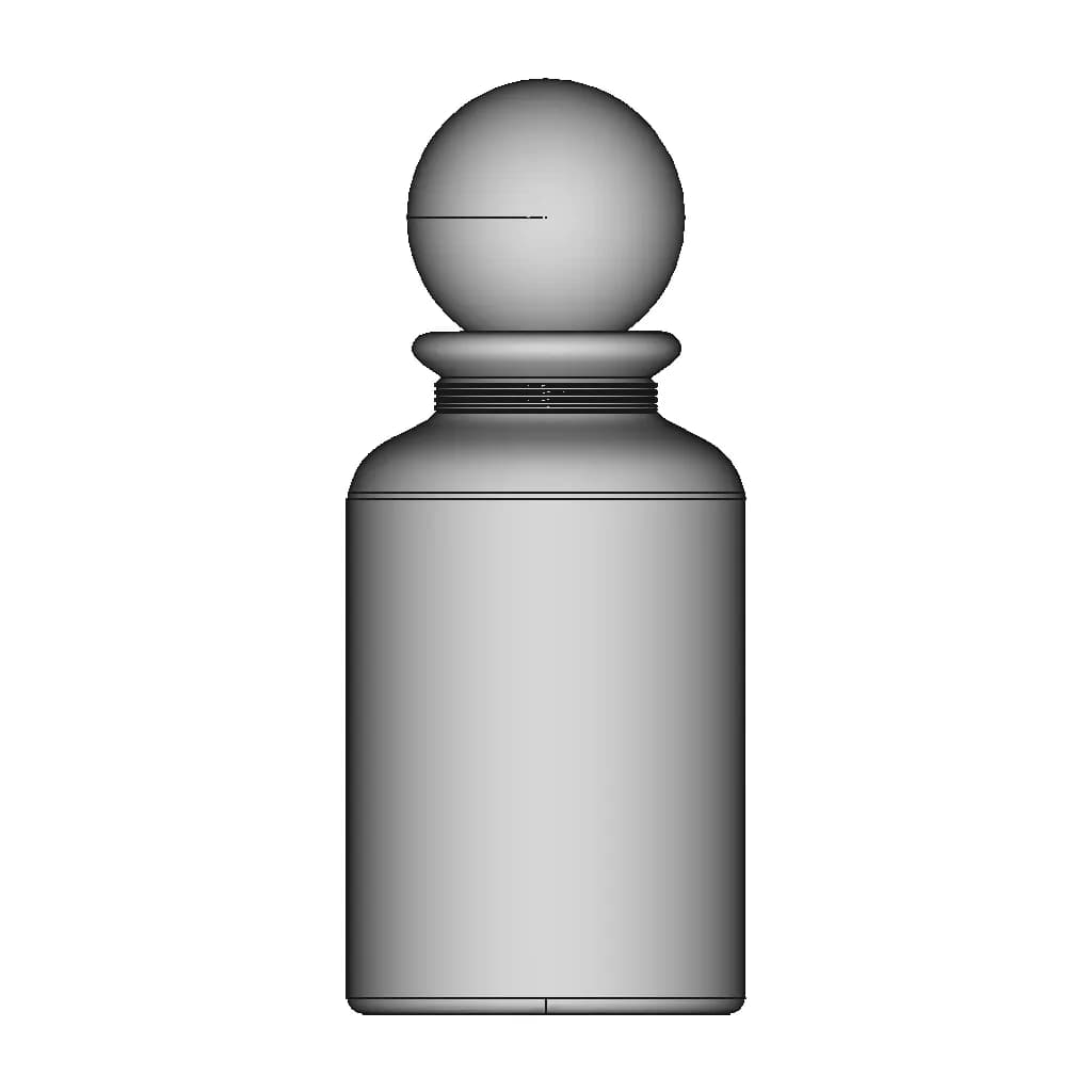 Glass Perfume Container - Downloadable CAD Representation_0_0_degree_snapshot