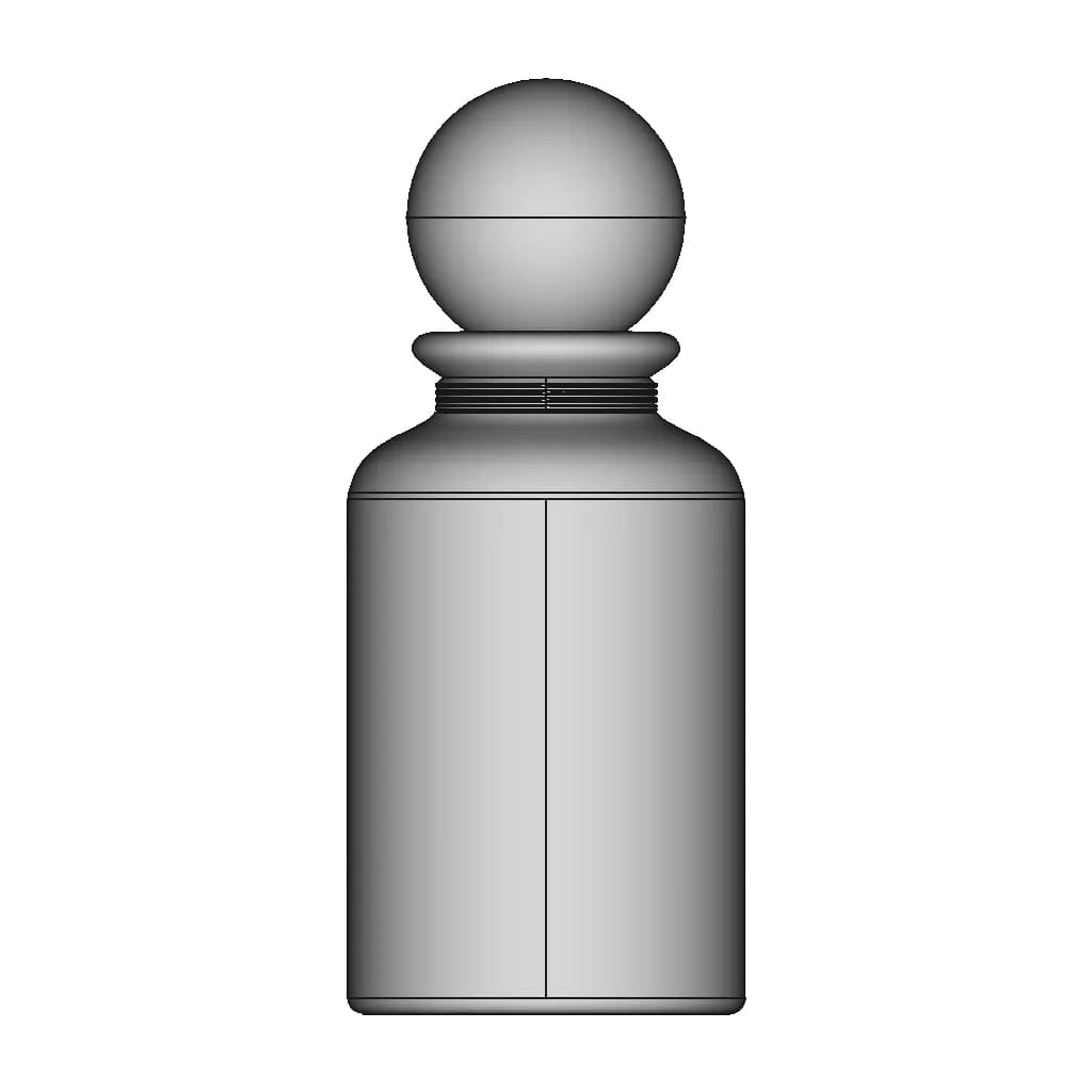 Glass Perfume Container - Downloadable CAD Representation_0_270_degree_snapshot