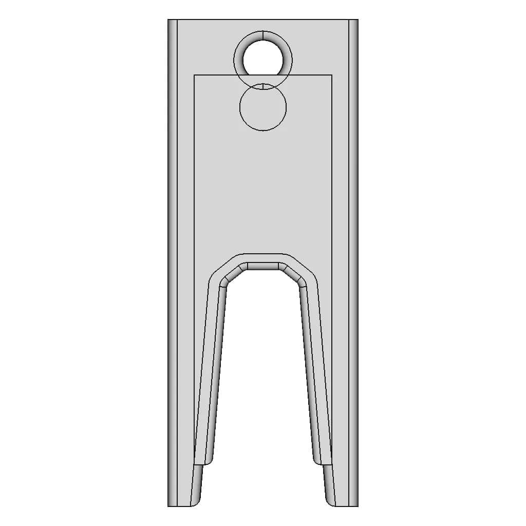Yubikey 5C Nfc Keychain | High-Quality CAD Model_90_0_degree_snapshot