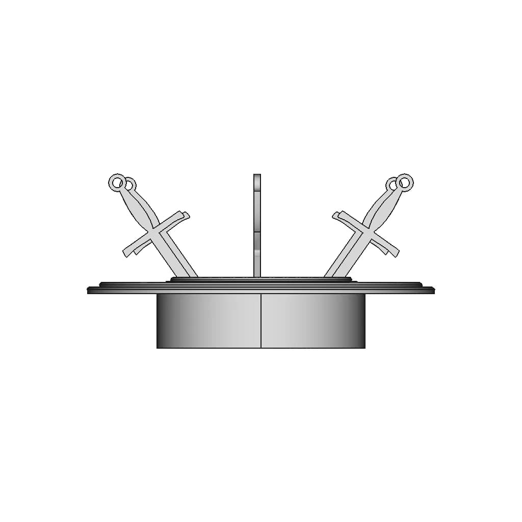 Jewellery Base With Swords - Standard Mechanical Component_0_270_degree_snapshot