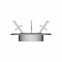 Jewellery Base With Swords - Standard Mechanical Component_0_90_degree_snapshot