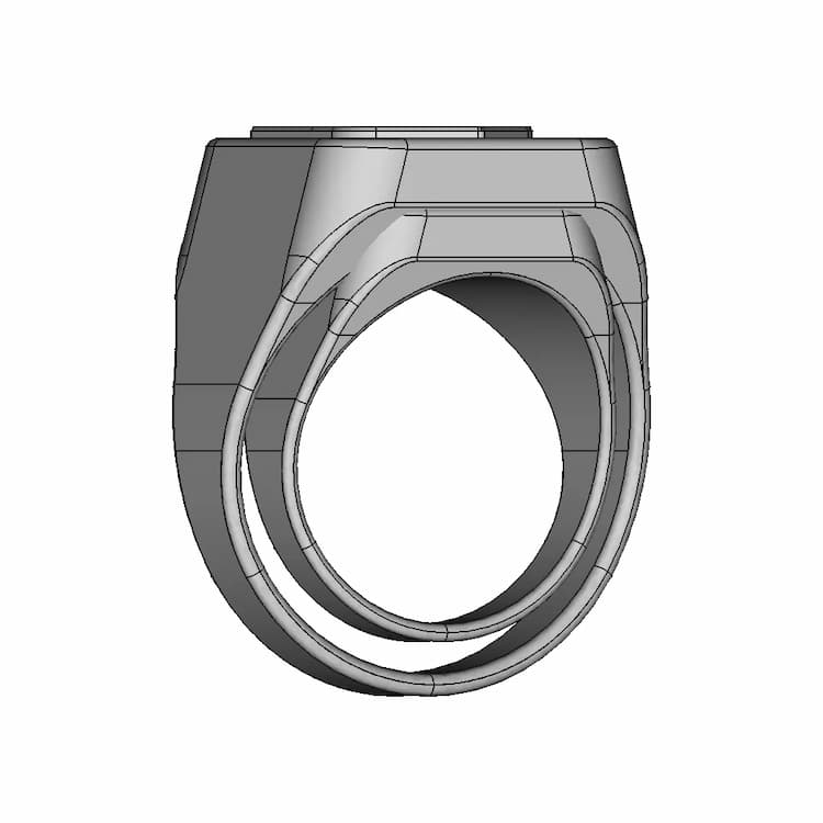 Chevalière / Signet Ring | 3D Engineering Design File